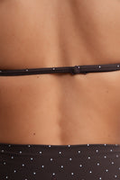 Cloud II® Micro Halter Bra - Espresso Polka Dot