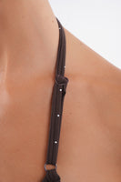 Cloud II® Micro Halter Bra - Espresso Polka Dot