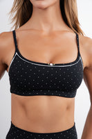 Cloud II® Stream Bra - Midnight QT Polka Dot