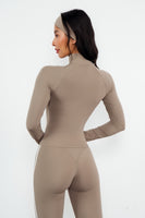 Cloud II® Fitted Half Zip - Cashew Contrast
