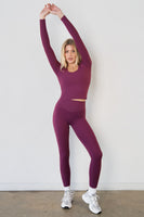 Cloud II® Rib U Long Sleeve - Mulberry