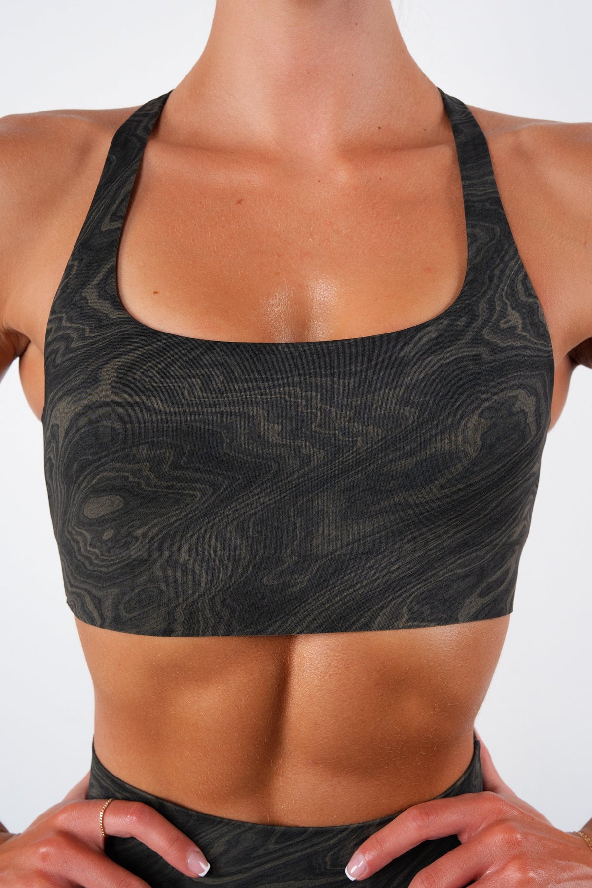 Vitality Pulse® Strappy Racer Bra - Woodgrain