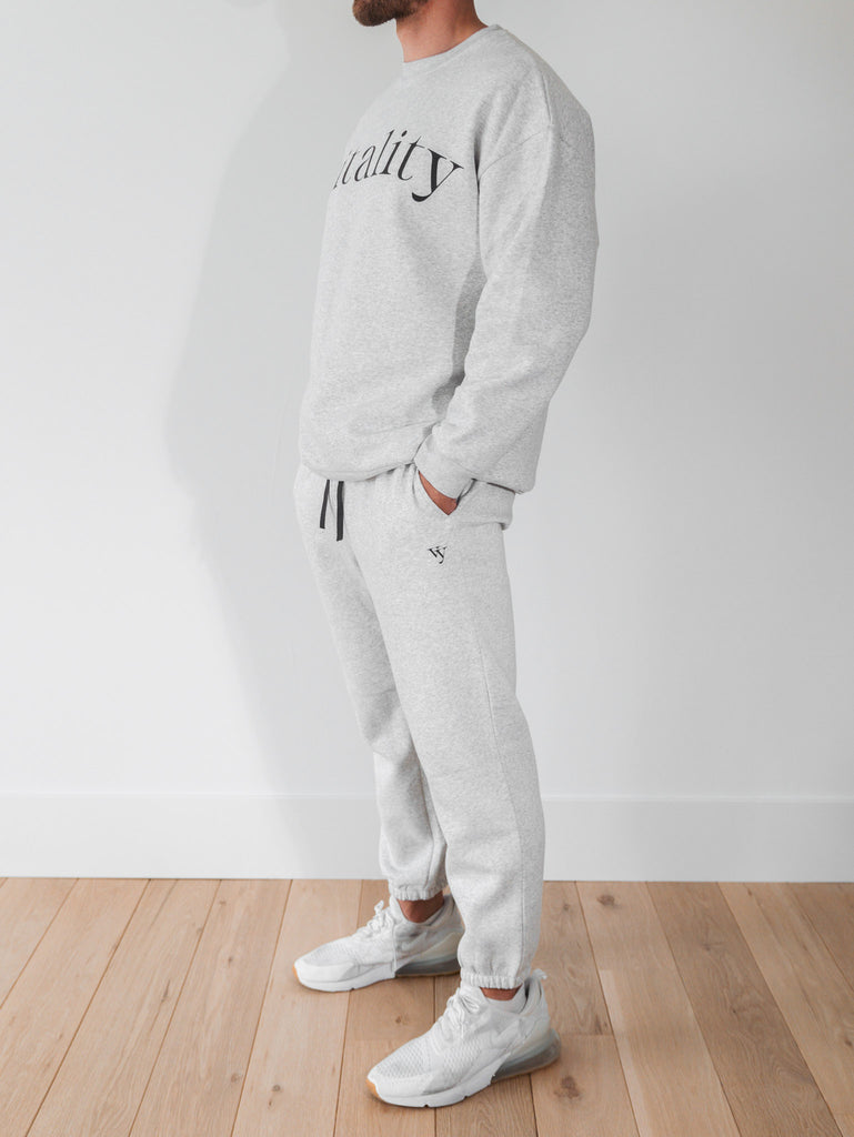Vitality Cozy® Uni Crew - Stone Marl