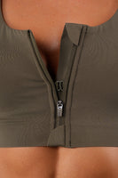 Vitality Pulse® Zip Bra - Midnight Washed