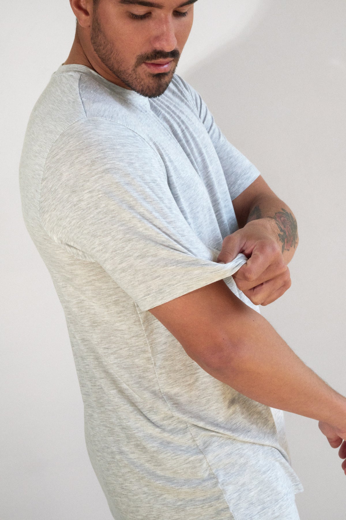 Vitality Float Uni Basic Tee - Stone Marl