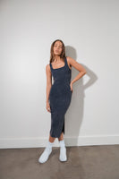Cloud II® Rib Basic Midi Dress - Oxford Washed