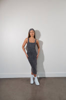 Cloud II® Rib Basic Midi Dress - Iron Washed