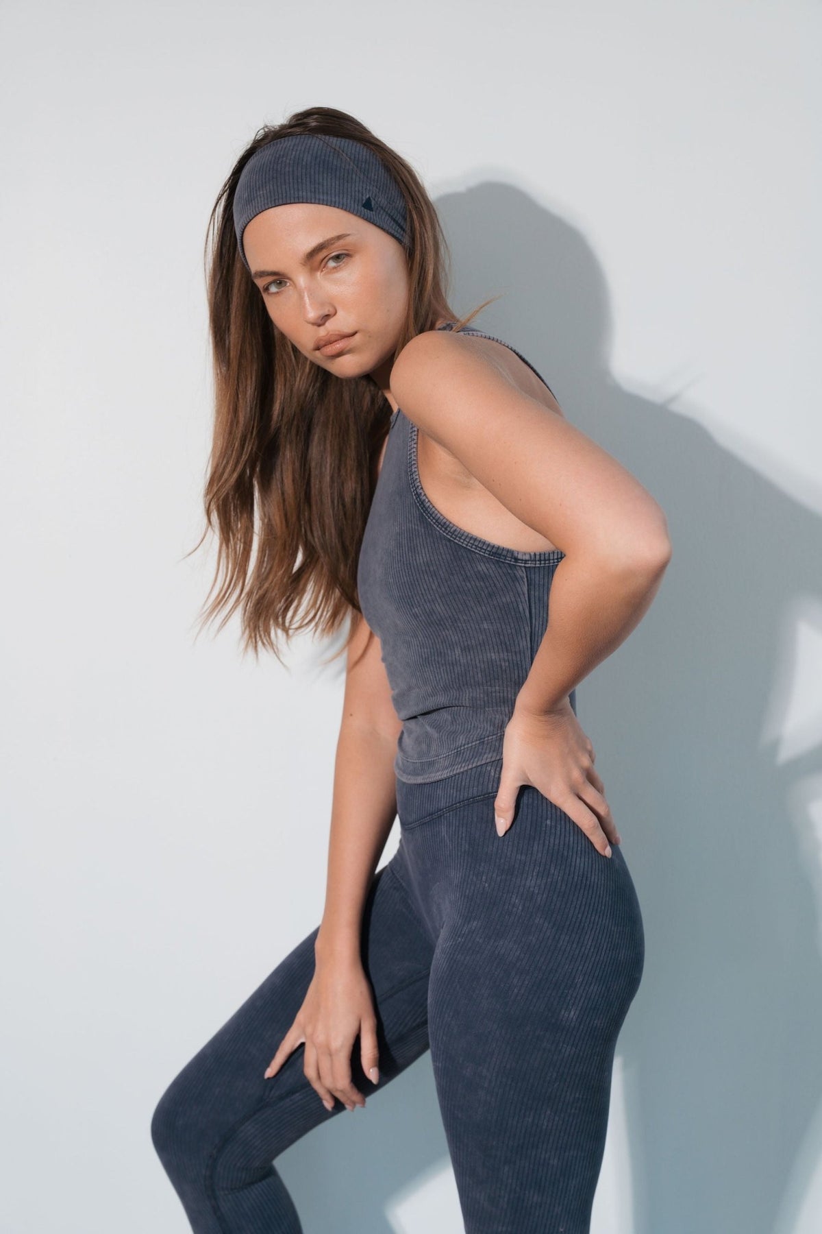 Cloud II® Rib High Neck Tank - Oxford Washed