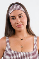 Cloud II® Headband - Fudge Houndstooth