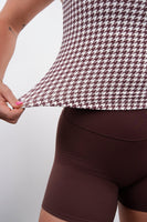 Cloud II® U Tank - Fudge Houndstooth