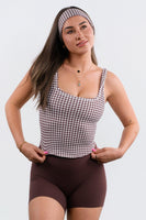 Cloud II® U Tank - Fudge Houndstooth
