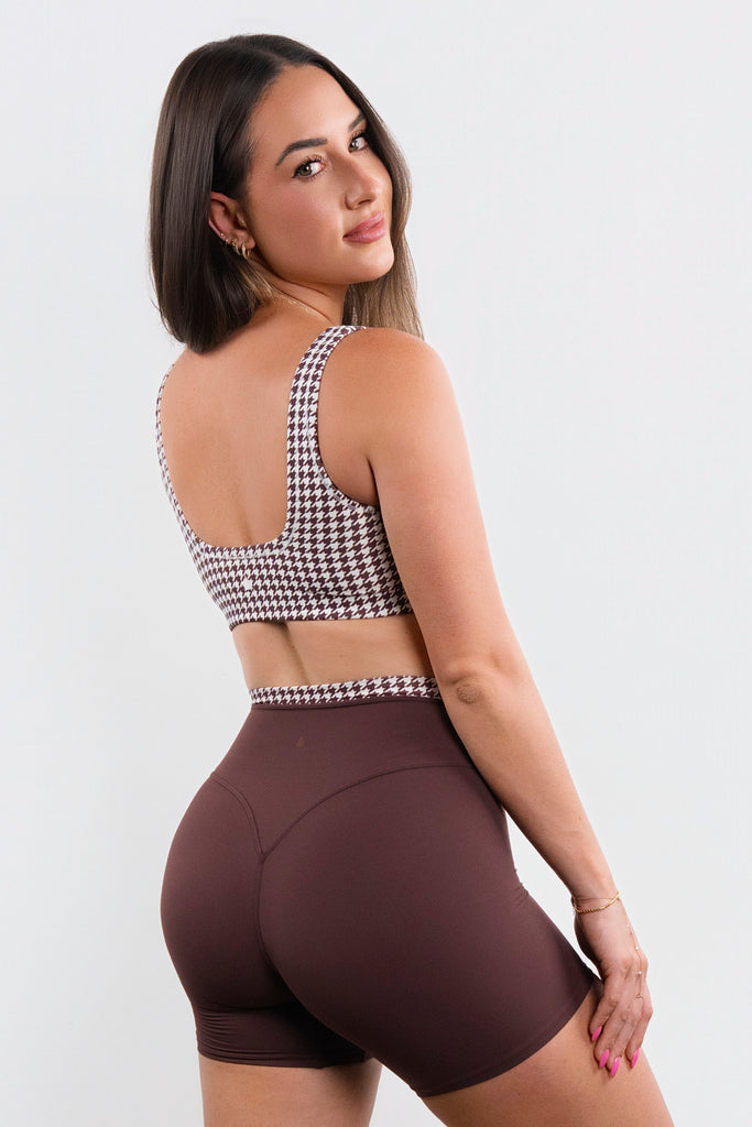 Cloud II® U Bra - Fudge Houndstooth