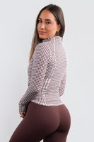 Cloud II® Frame Jacket - Fudge Houndstooth