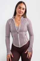 Cloud II® Frame Jacket - Fudge Houndstooth