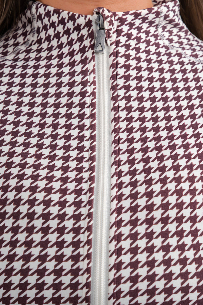 Cloud II® Frame Jacket - Fudge Houndstooth