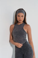 Cloud II® Rib High Neck Tank - Iron Washed