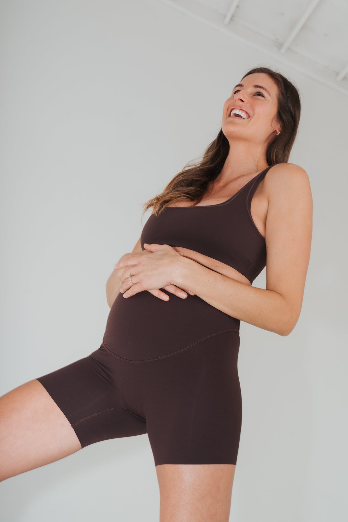 Cloud II® Maternity Volley Short - Espresso