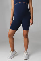 Cloud II® Maternity Biker Short - Sapphire