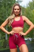 Vitality Daydream® Overlap Bra - Cabernet Heather