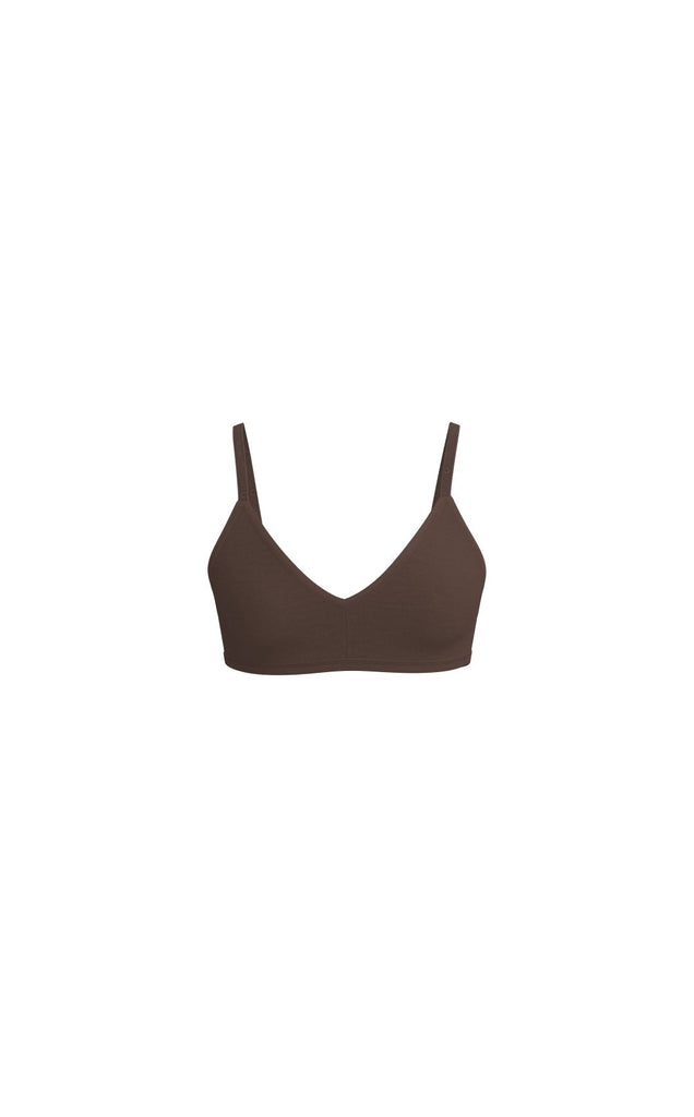 Vitality Float V Bralette - Cocoa