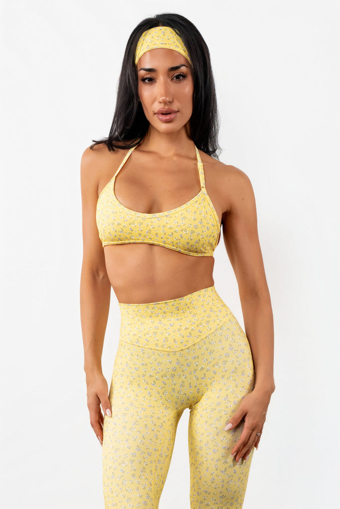 Cloud II® Micro Halter Bra - Sunny Microfloral
