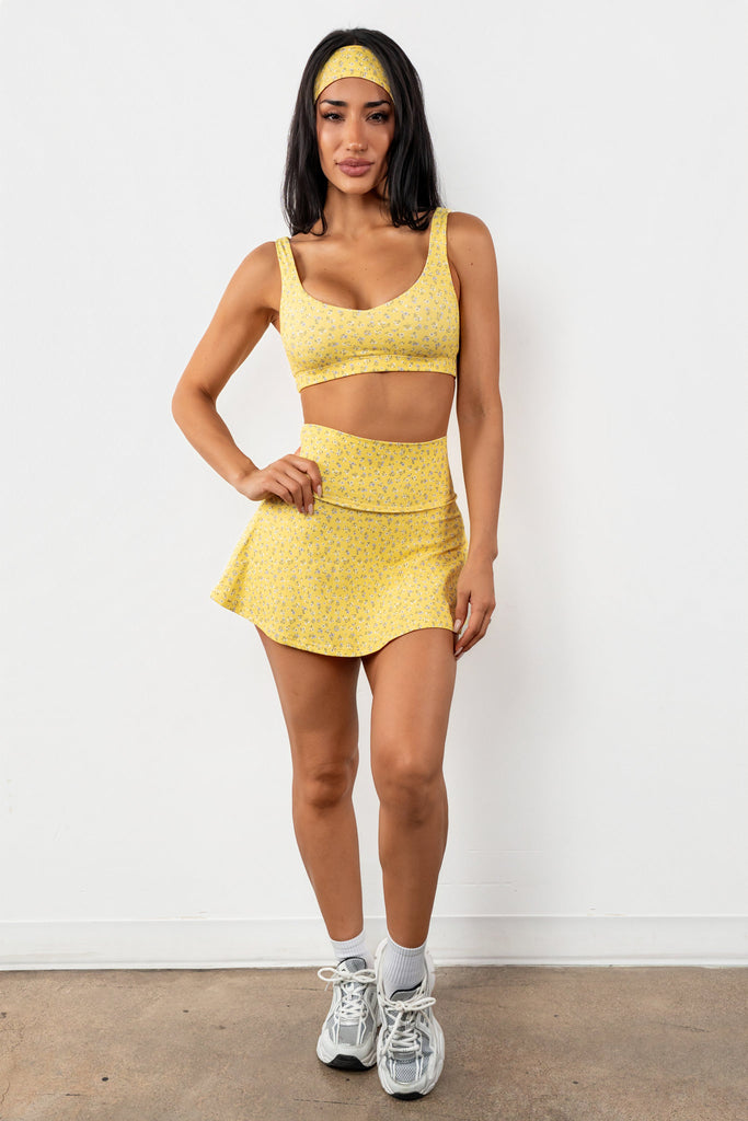 Cloud II® Flutter Skort - Sunny Microfloral