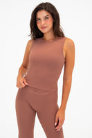 Cloud II® Rib Crew Tank - Sepia