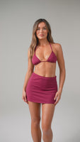 Tropica Swim Skirt - Sangria