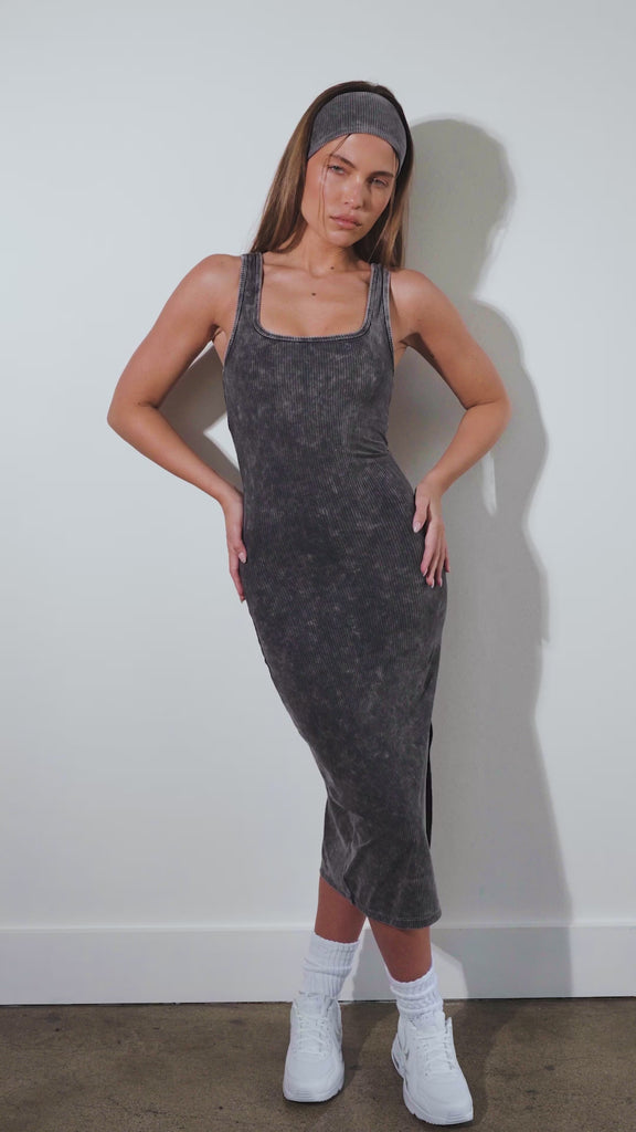 Cloud II® Rib High Neck Tank - Iron Washed