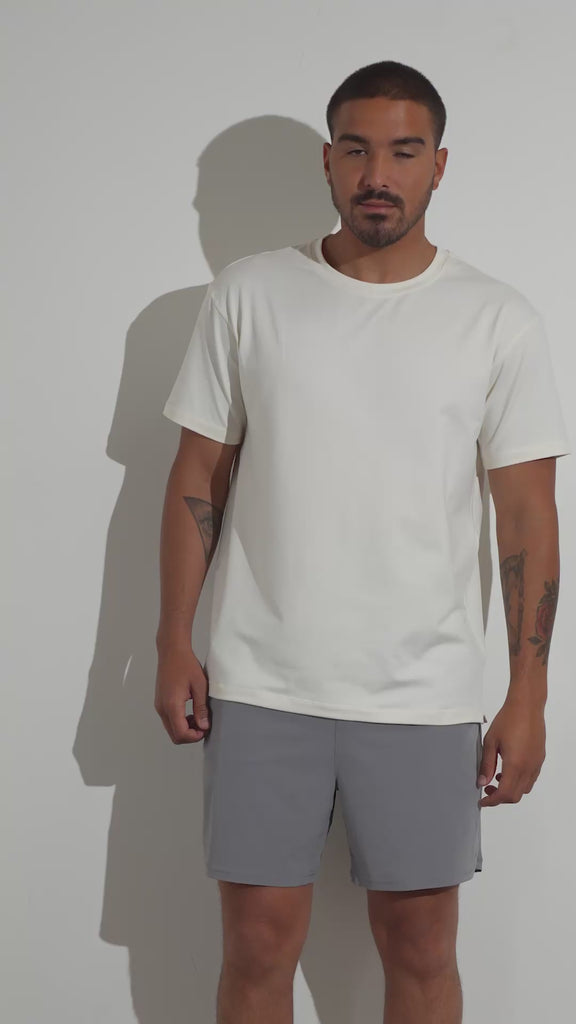 Vitality Motive Men's Crew Tee - Oat