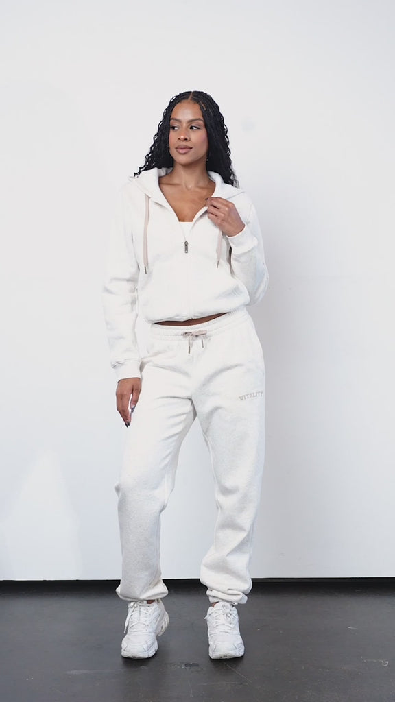 Vitality Cozy® Women's Zip - Oat Marl - Varsity