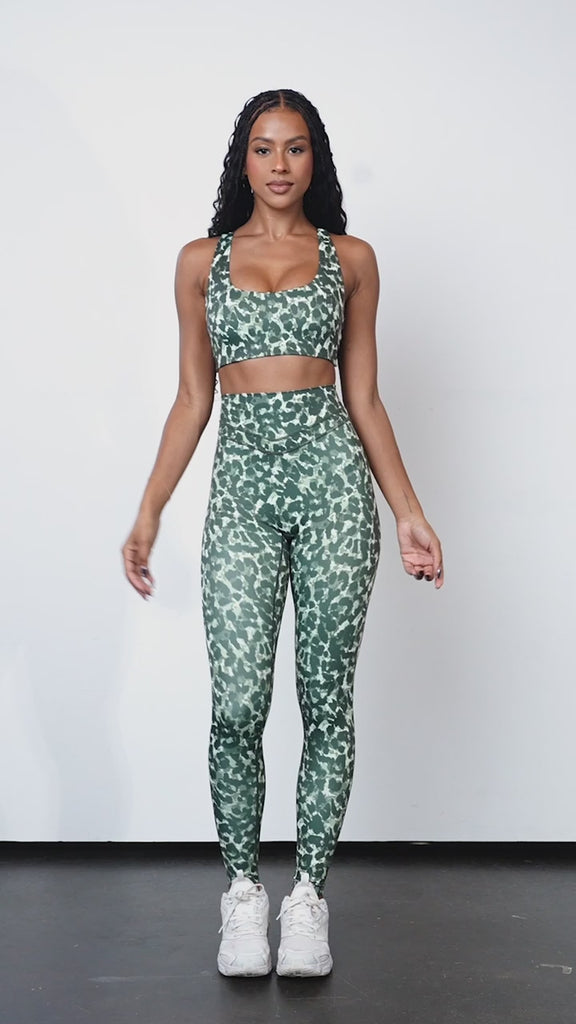 Vitality Pulse® Core Bra - Olive Feline
