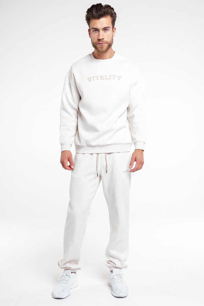 Vitality Cozy® Uni Jogger - Oat Marl - Varsity