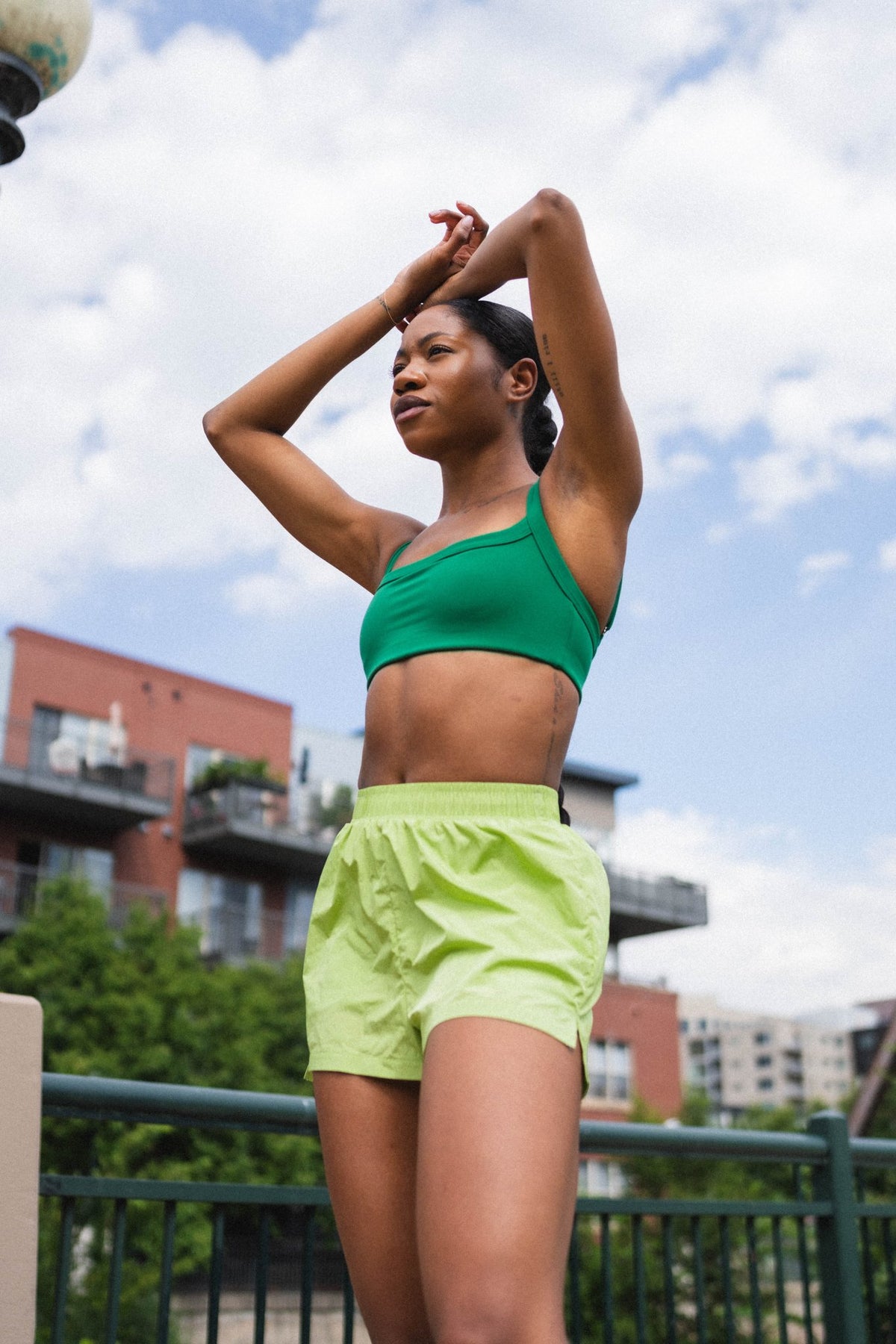 Vitality Surface Run Short - Lime