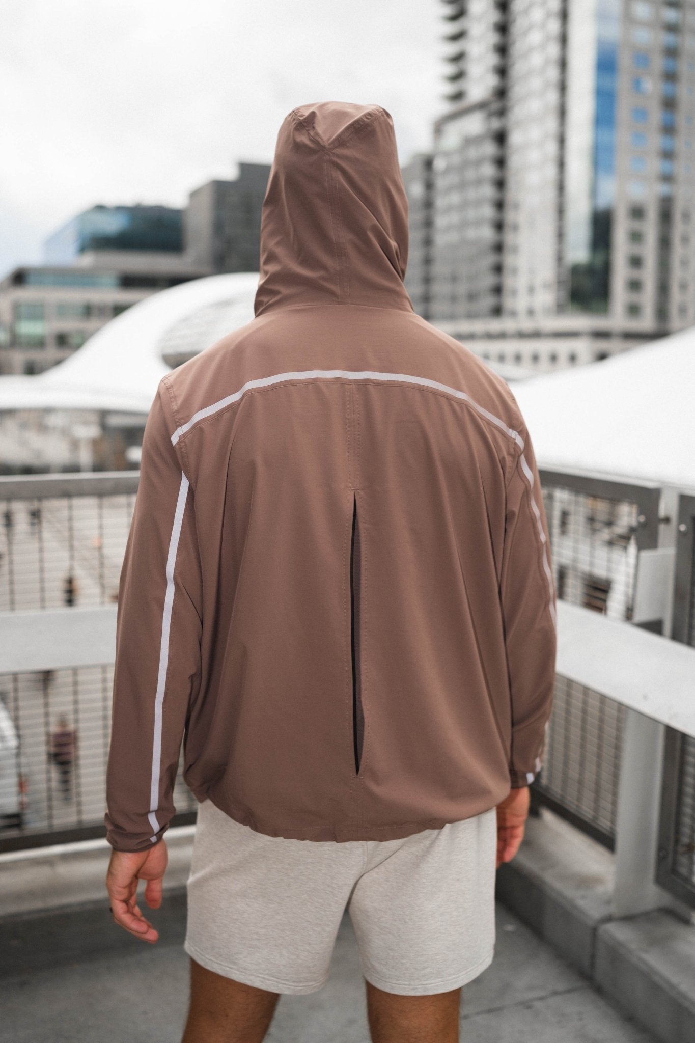 Mr.Fenice MTMジャケット　PORTER&HARDING ブラウン Vitality Prime Windbreaker - Men's Light Brown Zippered Jacekt